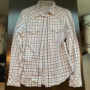 Levi’s Tailored Fit Long Sleeve Snap Plaid